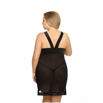 Samara black chemise L+ ( czarna halka )