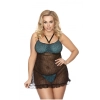 Tamara black chemise L+ ( czarna halka )