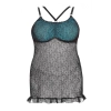 Tamara black chemise L+ ( czarna halka )