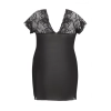 Marina black chemise XL+ ( czarna halka )