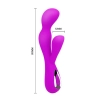 Wibrator z masażerem łechtaczki gspot 19cm 10 tryb