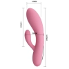 Anatomiczny wibrator punkt g łechtaczka usb 16cm