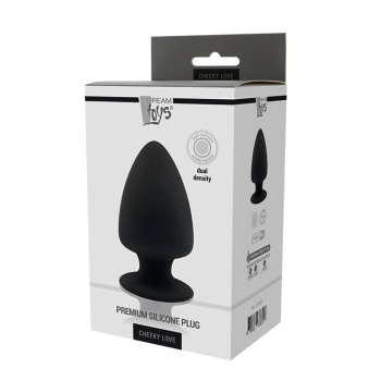 DREAM TOYS PREMIUM SILICONE PLUG L BLACK