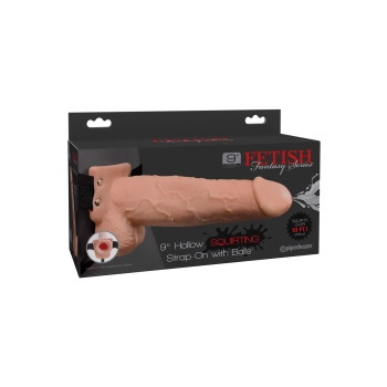 Squirting Strap-On 9 Inch