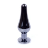 Biżuteria analna stalowa z diamentem HeavyFun srebrna niebieska 9.5 cm