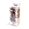Biżuteria analna stalowa z diamentem HeavyFun srebrna niebieska 9.5 cm