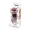Korek analny silikonowy HeavyFun czarny z różowym diamentem 8 cm