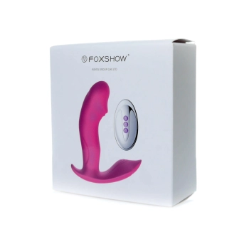 Wibrator analny silikonowy do majtek pulsator z ogrzewaniem USB Fox