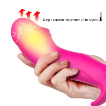 Wibrator analny silikonowy do majtek pulsator z ogrzewaniem USB Fox