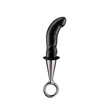 MENZSTUFF ANAL PLUG WITH PLATED HANDLE