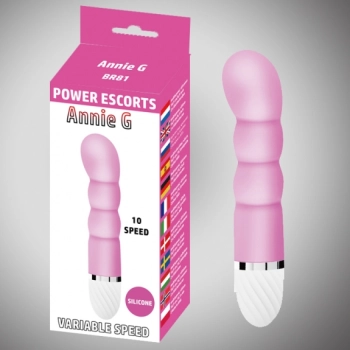 Annie g pink 16,5 cm silicone vibrating 10 speed