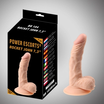 Wygięte realistyczne dildo z przyssawką penis 18cm