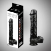 Rocket john black dildo 11,2 inch / 28,5 cm