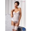 Bielizna-MARCELLE CORSET white L/XL - Casmir