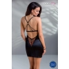 Bielizna-MIRELLA CHEMISE black L/XL - Casmir