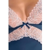 Bielizna-SELINA CHEMISE navy blue L/XL - Casmir