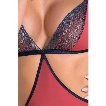 Bielizna-SYLVIANE CORSET coral XXL/XXXL - Casmir