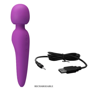 Masażer łechtaczki sex różdżka mocna ładowana 21cm