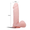 Penis jak prawdziwy członek jądra dildo 19cm