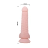 Duże grube dildo z przyssawką i jądrami sex 18cm