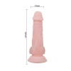 Duże grube dildo z przyssawką i jądrami sex 16cm