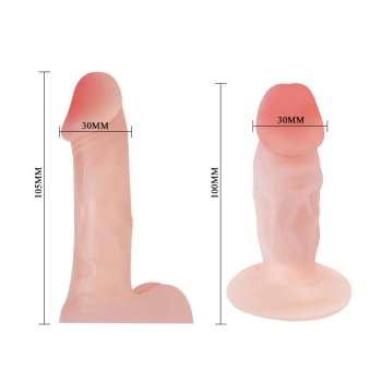 Zestaw strapon uprząż 2x dildo ralistyczne 10cm