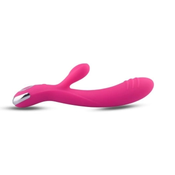 Vibratore G-spot e stimolatore clitorideo Pink