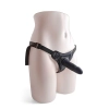 Czarne majtki strap-on z silikonowym dildo 10 cm