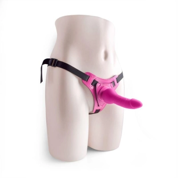 Uprząż strap-on szelki penis dla kobiet dildo 14cm