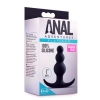 Korek analny koralikowy Blush silikonowy 7,6 cm