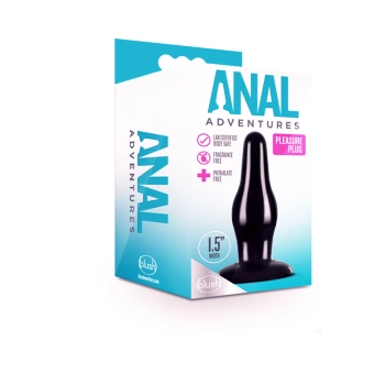 ANAL ADVENTURES PLEASURE PLUG BLACK