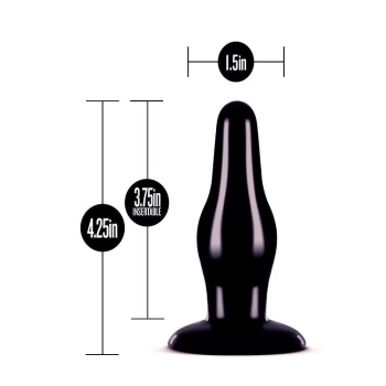 ANAL ADVENTURES PLEASURE PLUG BLACK