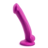 Gładkie silikonowe dildo z przyssawka 16,5 cm