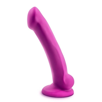 Gładkie silikonowe dildo z przyssawka 16,5 cm