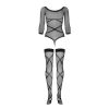 Bodystocking sex komplet body pończochy g320 s/m/l