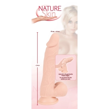 Dildo wyginane realistyczny penis członek sex 24cm