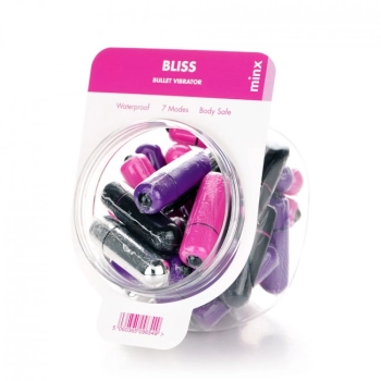 Wibrator-Minx Bliss 7 Mode Mini Bullet Vibratot Multi - 32 pcs