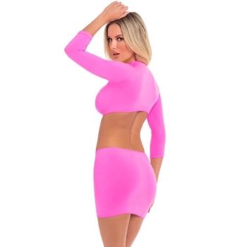 STOP & STARE 2PC SKIRT SET PINK, M/L