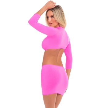 STOP & STARE 2PC SKIRT SET PINK, M/L