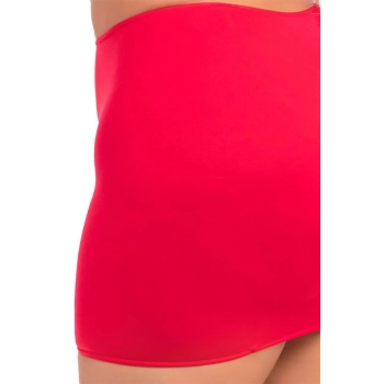 STOP & STARE 2PC SKIRT SET RED, 3XL/4XL