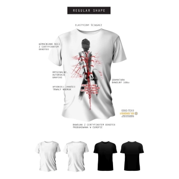 T-shirt men white M regular