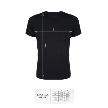 T-shirt men black XL regular