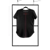 T-shirt men black S fashion