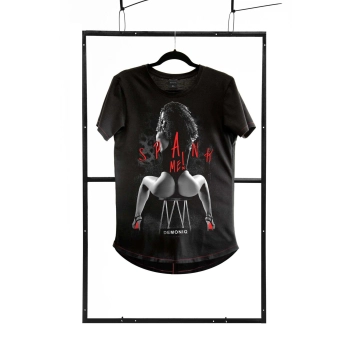 T-shirt men black M fashion