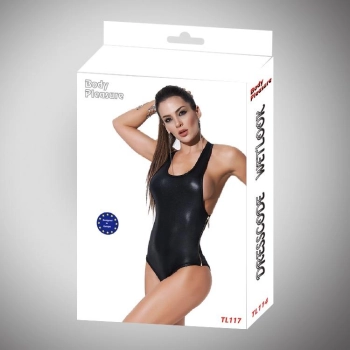 Zmysłowe sex body obcisłe erotyczne wetlook s/m