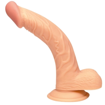 Cieliste dildo wyżyłowany penis z przyssawką 19 cm