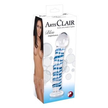 Arts Clair Bleu Glass Dildo