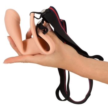 Strap-on dildo przedłużenie penisa elastyczne 26cm