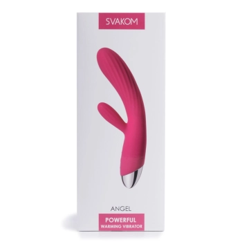 Wibrator króliczek grzejący Svakom Angel Plum Red