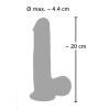 Penis realistyczny z jądrami rotacja 8trybów 21cm